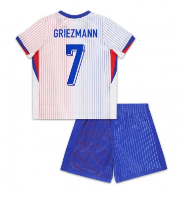 Frankrike Antoine Griezmann #7 Borta Kläder Barn EM 2024 Kortärmad (+ Korta byxor)